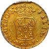 Image 2 : MEXICO, Mexico City, gold bust 1 escudo, Charles III ("rat nose" bust), 1770 MF, rare, PCGS AU50, fi