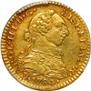 Image 1 : MEXICO, Mexico City, gold bust 1 escudo, Charles III, 1784/3 FM/FF, PCGS AU details / scratch.