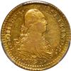 Image 1 : MEXICO, Mexico City, gold bust 1 escudo, Charles IV, 1792 MF, PCGS AU50.