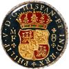 Image 2 : MEXICO, Mexico City, pillar 8 reales, Philip V, 1735 MF, enameled with British hallmarks in the 1800
