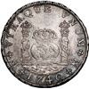 Image 1 : MEXICO, Mexico City, pillar 8 reales, Philip V, 1740 MF, PCGS MS62, ex-Espinola.