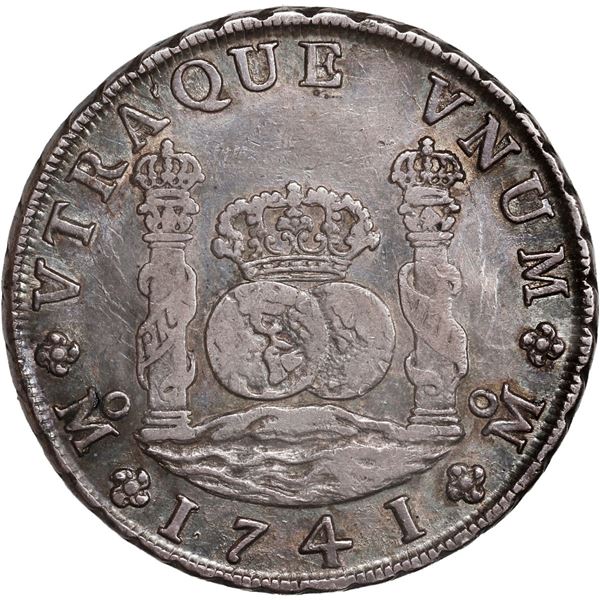 MEXICO, Mexico City, pillar 8 reales, Philip V, 1741 MF.