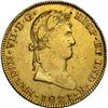 Image 1 : MEXICO, Guadalajara, gold bust 8 escudos, Ferdinand VII, 1821 FS, plain bust, NGC AU details / remov