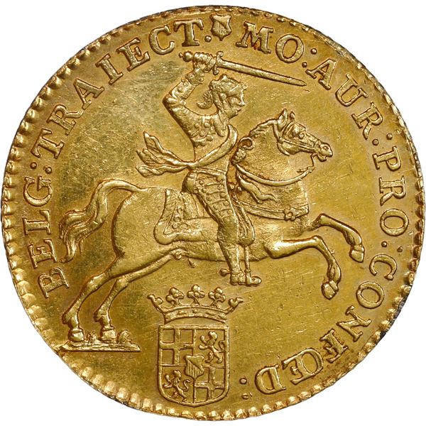 NETHERLANDS (United), Utrecht, gold 14 gulden (golden rider), 1761.