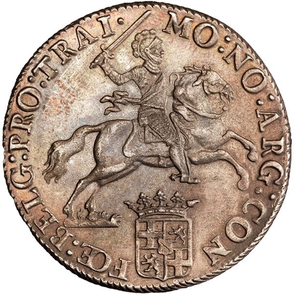 NETHERLANDS (United), Utrecht, "rider" ducatoon, 1791, PCGS AU58.