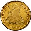 Image 1 : PERU, Lima, gold bust 2 escudos, Charles IV, 1792 IJ, NGC AU details / cleaned, ex-Sellschopp, ex-Al
