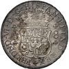 Image 2 : PERU, Lima, pillar 8 reales, Ferdinand VI, 1755 JD, dots above both mintmarks, NGC MS 62.