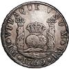 Image 1 : PERU, Lima, pillar 4 reales, Charles III, 1769 JM, dot over left mintmark only, rare, PCGS VF detail
