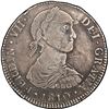 Image 1 : PERU, Lima, bust 4 reales, Ferdinand VII transitional ("imaginary" bust), 1810 JP, PCGS VF25, ex-Pat
