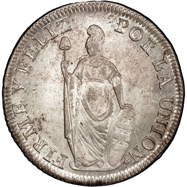 PERU, Lima, 8 reales, 1834 MM, PCGS MS64.