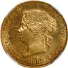 Image 1 : PHILIPPINES (under Spain), Manila, gold 4 pesos, Isabel II, 1868, NGC UNC details / obv cleaned.