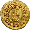 Image 1 : VISIGOTHIC KINGDOM (Spain), Emerita (Mérida), gold tremissis, Suinthila, 621-631 AD, retrograde S in
