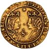 Image 1 : SPAIN, Seville, gold double excelente, Ferdinand-Isabel, assayer ? at top, mintmark S and four ringl