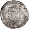 Image 1 : SPAIN, Seville, cob 8 reales, Philip II, assayer Gothic D at 4 o'clock outside tressure on reverse, 