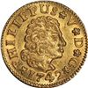 Image 1 : SPAIN, Seville, gold bust ½ escudo, Philip V, 1742 PJ, PCGS MS63, finest known in PCGS census.