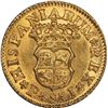 Image 2 : SPAIN, Seville, gold bust ½ escudo, Philip V, 1742 PJ, PCGS MS63, finest known in PCGS census.