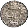 Image 1 : SPAIN, Seville, milled 8 reales, Philip V, 1732/1 PA, very rare overdate, NGC MS 63, finest known in
