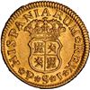 Image 2 : SPAIN, Seville, gold bust ½ escudo, Ferdinand VI (first bust), 1747 PJ, PCGS AU53.