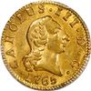Image 1 : SPAIN, Madrid, gold bust ½ escudo, Charles III (first bust), 1765 PJ, PCGS AU58, finest and only exa