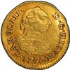 Image 1 : SPAIN, Seville, gold bust ½ escudo, Charles III, 1775 CF, PCGS AU53, finest and only example in PCGS