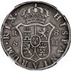 Image 2 : SPAIN, Seville, bust 8 reales, Charles III, 1774 CF, NGC VF 25.