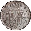 Image 2 : SPAIN, Seville, bust 8 reales, Charles III, 1775 CF, NGC XF 40.