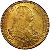 Image 1 : SPAIN, Madrid, gold bust 2 escudos, Charles IV, 1802/1 FA, PCGS MS62, finest known in PCGS census.