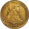 Image 1 : SPAIN, Madrid, gold bust 1 escudo, Charles IV, 1791 MF, PCGS AU58.