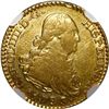 Image 1 : SPAIN, Madrid, gold bust 1 escudo, Charles IV, 1793 MF, NGC AU 55.