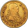 Image 1 : SPAIN, Madrid, gold bust ½ escudo, Charles IV, 1789 MF, PCGS VF35.