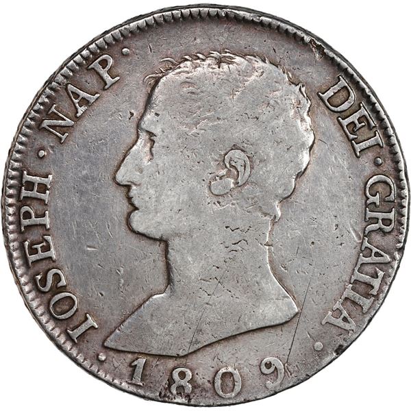 SPAIN, Madrid, 20 reales de vellon, Joseph Napoleon, 1809 AI.