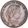 Image 1 : SPAIN, pattern 20 reales, Isabel II, 186_, second type, by Eduardo Fernández Pescador, rare, PCGS SP