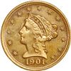 Image 1 : UNITED STATES, Philadelphia mint, gold $2½ Coronet Liberty quarter eagle, 1901.