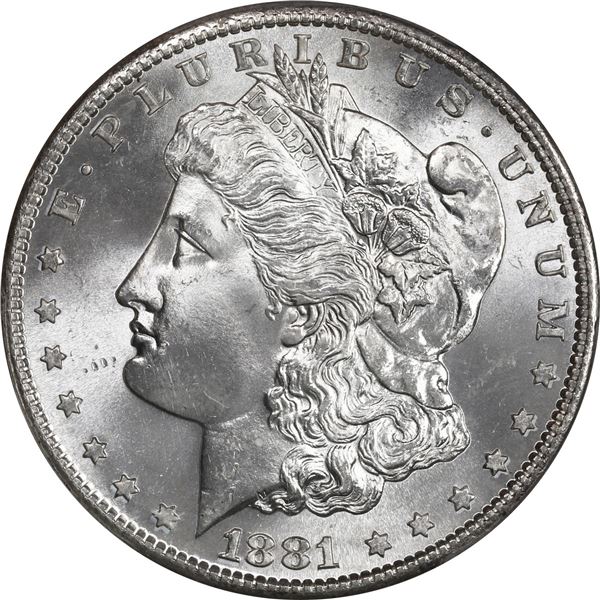UNITED STATES, San Francisco mint, Morgan dollar, 1881-S, PCGS MS65, ex-Busto.