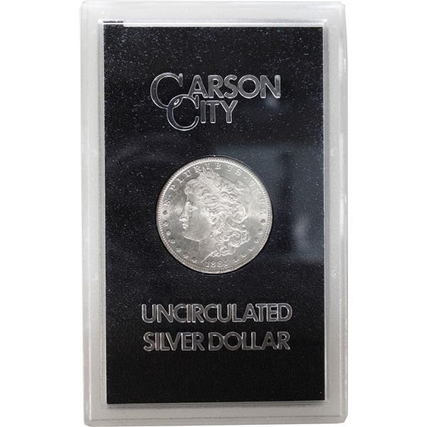 UNITED STATES, Carson City mint, Morgan dollar, 1884-CC, in GSA holder with original box.