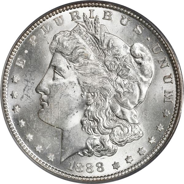 UNITED STATES, San Francisco mint, Morgan dollar, 1888-S, PCGS MS64, ex-Busto.