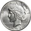 Image 1 : UNITED STATES, Philadelphia mint, Peace dollar, 1928, obverse struck-through error, PCGS AU58, ex-Bu