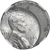 Image 1 : UNITED STATES, Philadelphia mint, steel Lincoln cent, 1943, struck 20% off-center error, NGC Mint Er
