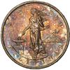 Image 1 : PHILIPPINES (U.S. administration), San Francisco Mint, 1 peso, 1905-S, straight serif, rare, PCGS MS