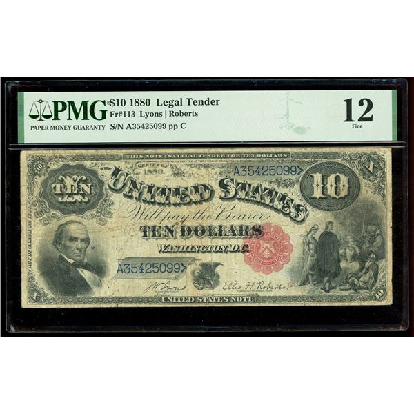 UNITED STATES, Washington, D.C., $10 Legal Tender, series of 1880, serial A35425099, Lyons-Roberts, 