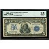 Image 1 : UNITED STATES, Washington, D.C., "Chief" $5 Silver Certificate, series of 1899, serial 8833619, Lyon