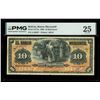 Image 1 : BOLIVIA, Oruro, Banco Mercantil, 10 bolivianos, 1-7-1906, series A, serial 90597, PMG VF 25, finest 