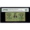 Image 1 : COLOMBIA, Banco de Panamá, 1 peso remainder, (1869), serial RP 17484, red overprint on back, PMG VF 