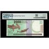 Image 2 : COSTA RICA, San José, Banco Central, 2000 colones, 30-7-1997, series A, serial A04825683, PMG Superb