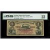 Image 1 : ECUADOR, Guayaquil, Banco del Ecuador, 1 peso, 2-1-1874, series C, serial C62488, PMG Choice F 15.