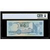 Image 2 : HONDURAS, Banco Central, 50 lempiras, 10-11-1989, serial G058446, PCGS Banknote Superb Gem Unc 67 EP
