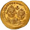 Image 1 : BYZANTINE EMPIRE, uncertain eastern military mint, AV solidus, Heraclius and Heraclius Constantine (