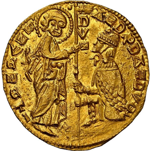 CRUSADER STATES, Maona of Chios, gold ducat (imitation Venetian zecchino), in name of Andrea Dandolo