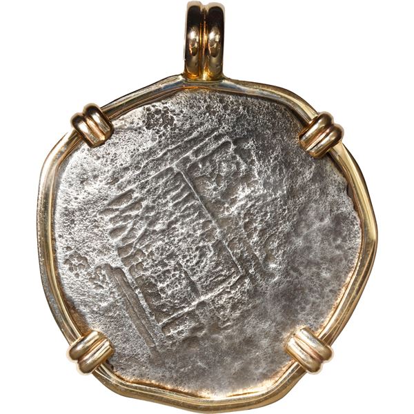 SPAIN, Seville, cob 8 reales, 1622, assayer not visible, very rare, Grade 2, ex-Santa Margarita (162