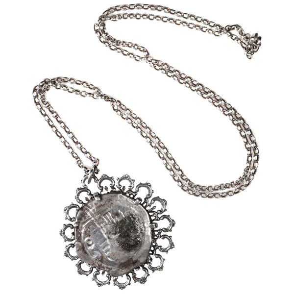 MEXICO, Mexico City, cob 8 reales, Philip IV, assayer D, ex-"Lucayan Beach Wreck" (ca. 1628), mounte